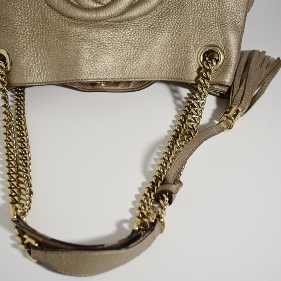 | GUCCI | Metallic | Pebbled- Calfskin| Medium Bag - Picture 5 of 16